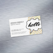 トークバブルII /ドットパターン マグネット名刺 (インサイチュ)