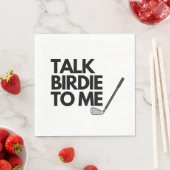 トークバーディと私にゴルフことわざナプキンス スタンダードランチョンナプキン (インサイチュ)