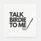 トークバーディと私にゴルフことわざナプキンス スタンダードランチョンナプキン (正面)