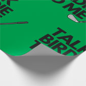 トークバーディと私のゴルフことわざ包装紙 ラッピングペーパー