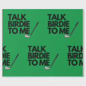 トークバーディと私のゴルフことわざ包装紙 ラッピングペーパー (フラット)