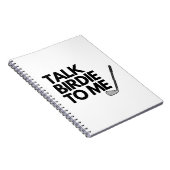 トークバーディを私にゴルフことわざ手帳 ノートブック (右側)