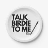 トークバーディマイゴルフことわざ紙プレート ペーパープレート (正面)