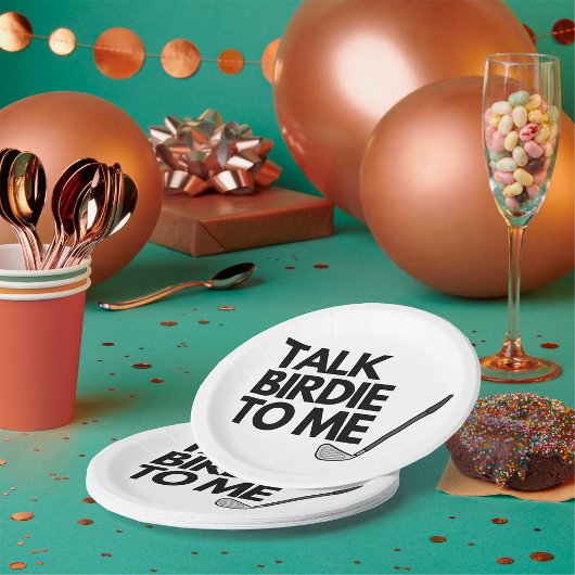 トークバーディマイゴルフことわざ紙プレート ペーパープレート