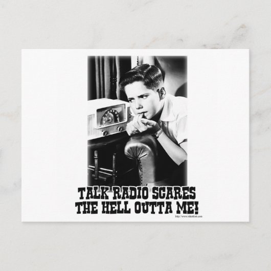 トークラジオは怖い ポストカード (正面)