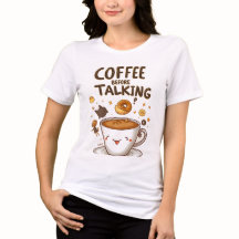トーク前にカフェインTシャツ