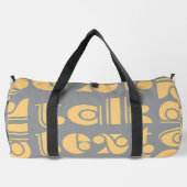 トーク文字トラベルグレー ダッフルバッグ (裏面)