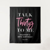 トーク30トゥーミー 30歳の誕生日パーティー 背景 タペストリー (正面)