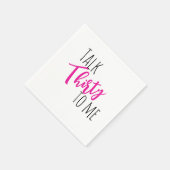 トーク30マイネオン誕生日招待状 スタンダードカクテルナプキン (角)