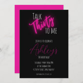 トーク30マイネオン誕生日招待状 招待状 (正面/裏面)