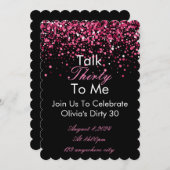 トーク30私に誕生日招待状 招待状 (正面/裏面)