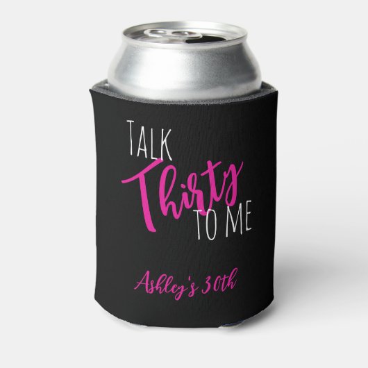 トーク30私への誕生日クーラーボックスコルディホルダー 缶クーラー (缶裏面)