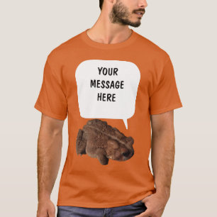 トーク·トード·カスタム·メッセージ·トードの図 Tシャツ
