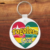 トーゴの少女 キーホルダー (正面)