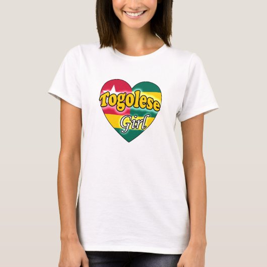トーゴの少女 Tシャツ (正面)