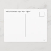 トーゴの絵葉書 シーズンポストカード (裏面)