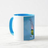 トーゴアフリカ地図と旅行プリント マグカップ (正面左)