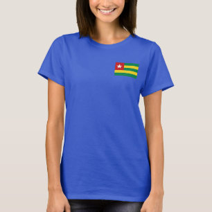 トーゴ国旗と地図dk Tシャツ