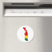 トーゴ国旗の地図 マグネット (インサイチュ (食洗機))