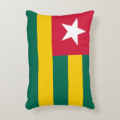 トーゴ国旗 アクセントクッション (正面(垂直))