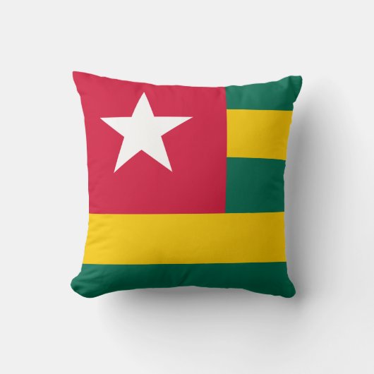 トーゴ国旗 クッション (正面)