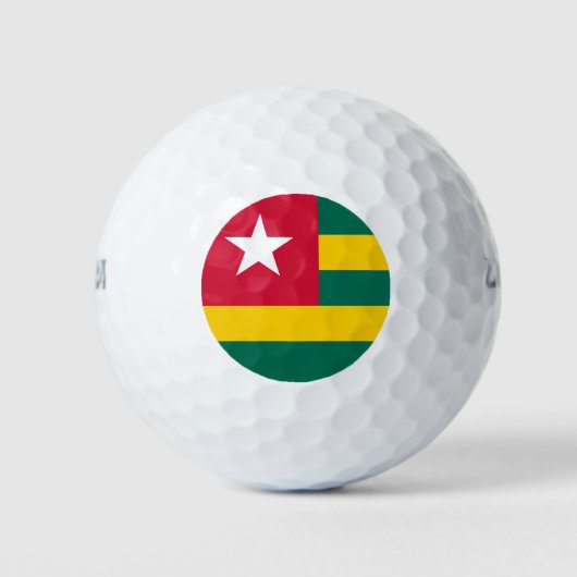トーゴ国旗 ゴルフボール (正面)