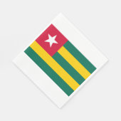 トーゴ国旗 スタンダードランチョンナプキン (角)