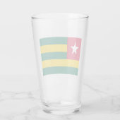 トーゴ国旗 タンブラーグラス (裏面)