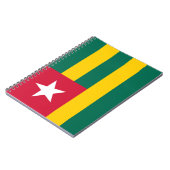 トーゴ国旗 ノートブック (左側)