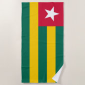 トーゴ国旗 ビーチタオル (正面)