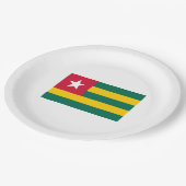 トーゴ国旗 ペーパープレート (アングル)