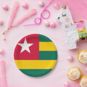 トーゴ国旗 ペーパープレート (パーティー)