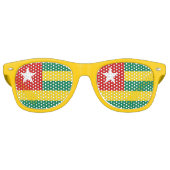 トーゴ国旗 レトロサングラス (正面)