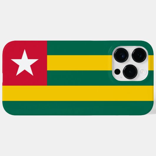 トーゴ国旗 Case-Mate iPhoneケース (裏面 (横))