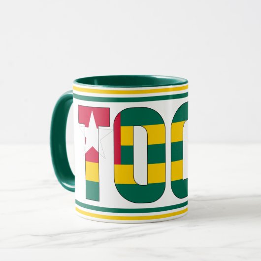 トーゴ愛国的なコーヒーとシピン マグカップ (正面左)