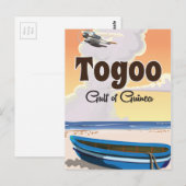 トーゴ ギニア湾 旅行ポスター 印刷 ポストカード (正面/裏面)