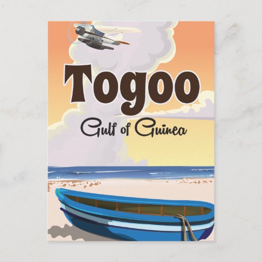 トーゴ ギニア湾 旅行ポスター 印刷 ポストカード (正面)