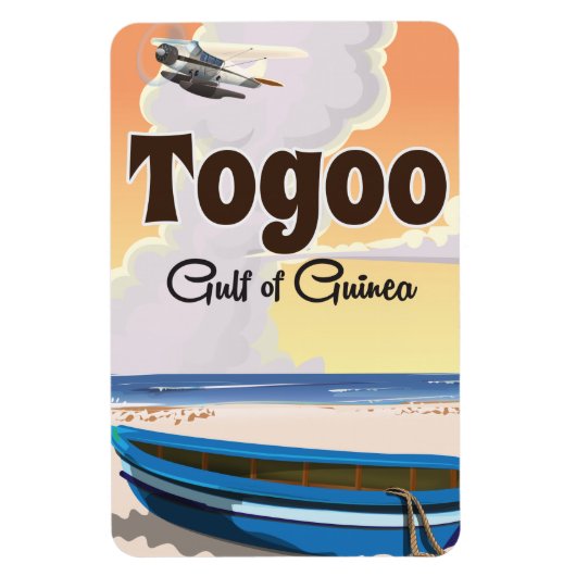 トーゴ ギニア湾 旅行ポスター 印刷 マグネット (縦)