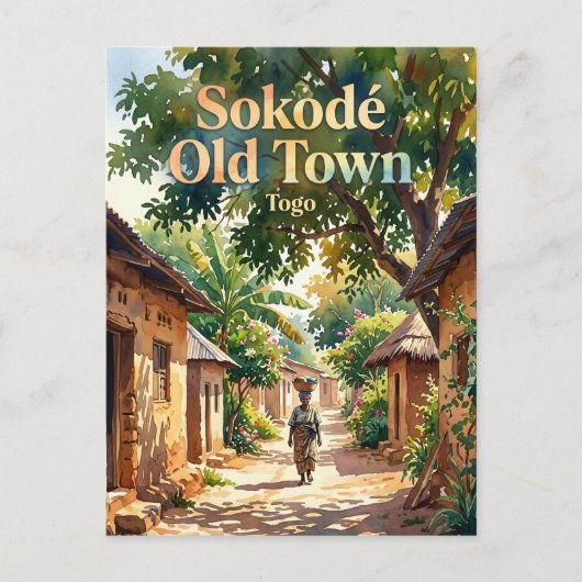 トーゴ ソコデ旧市街 ポストカード (正面)