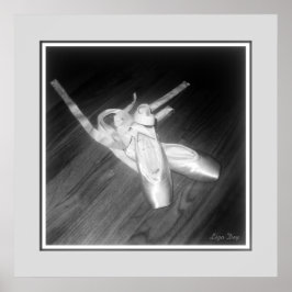 'トーシューズ'パネルプリント(B&W) ポスター