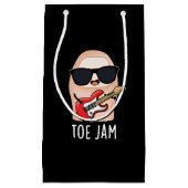 トージャムおもしろいビッグtoe音楽プンダークBG スモールペーパーバッグ (正面)