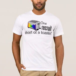 トースターの短い1人の新兵 Tシャツ