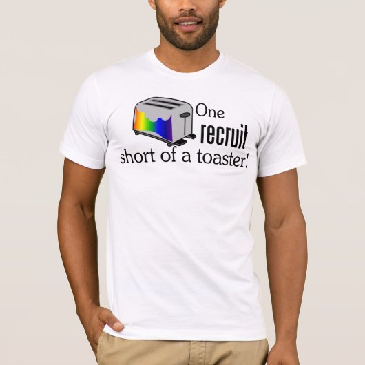 トースターの短い1人の新兵 Tシャツ (正面)