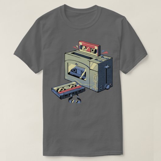 トースターテープヴィンテージ音楽by Tobe Fonseca Tシャツ (デザイン正面)