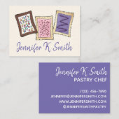 トースターペストリーベーカリーベイカーペストリーシェフスイーツ 名刺 (正面/裏面)