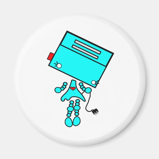 トースター女子 マグネット (正面)