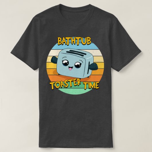 トースター風呂 Tシャツ (デザイン正面)