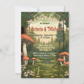 トースツール森のベビーシャワー 招待状 (正面)