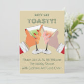 トースティ応援クリスマスホリデーパーティー招待状 招待状 (スタンド正面)