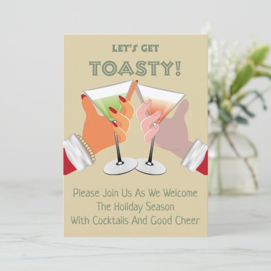トースティ応援クリスマスホリデーパーティー招待状 招待状 (スタンド正面)